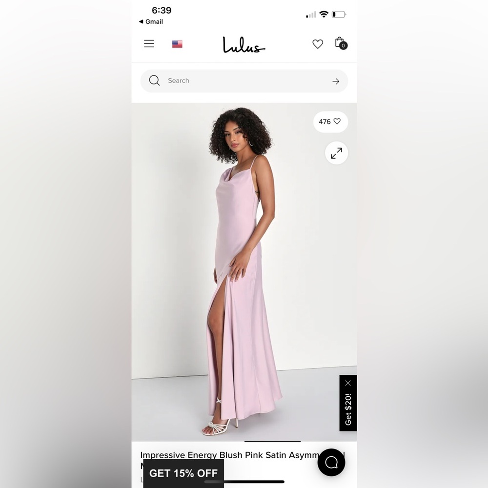 Lulus Elegant Lavender Maxi Dress with Slit